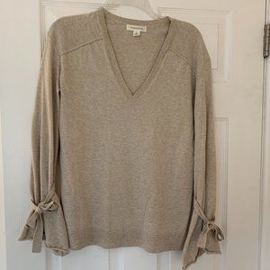 Treasure & Bond Oatmeal Color V-neck Sweater